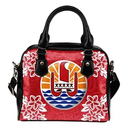 Tahiti French Polynesia Tiare Flowers Shoulder Handbag