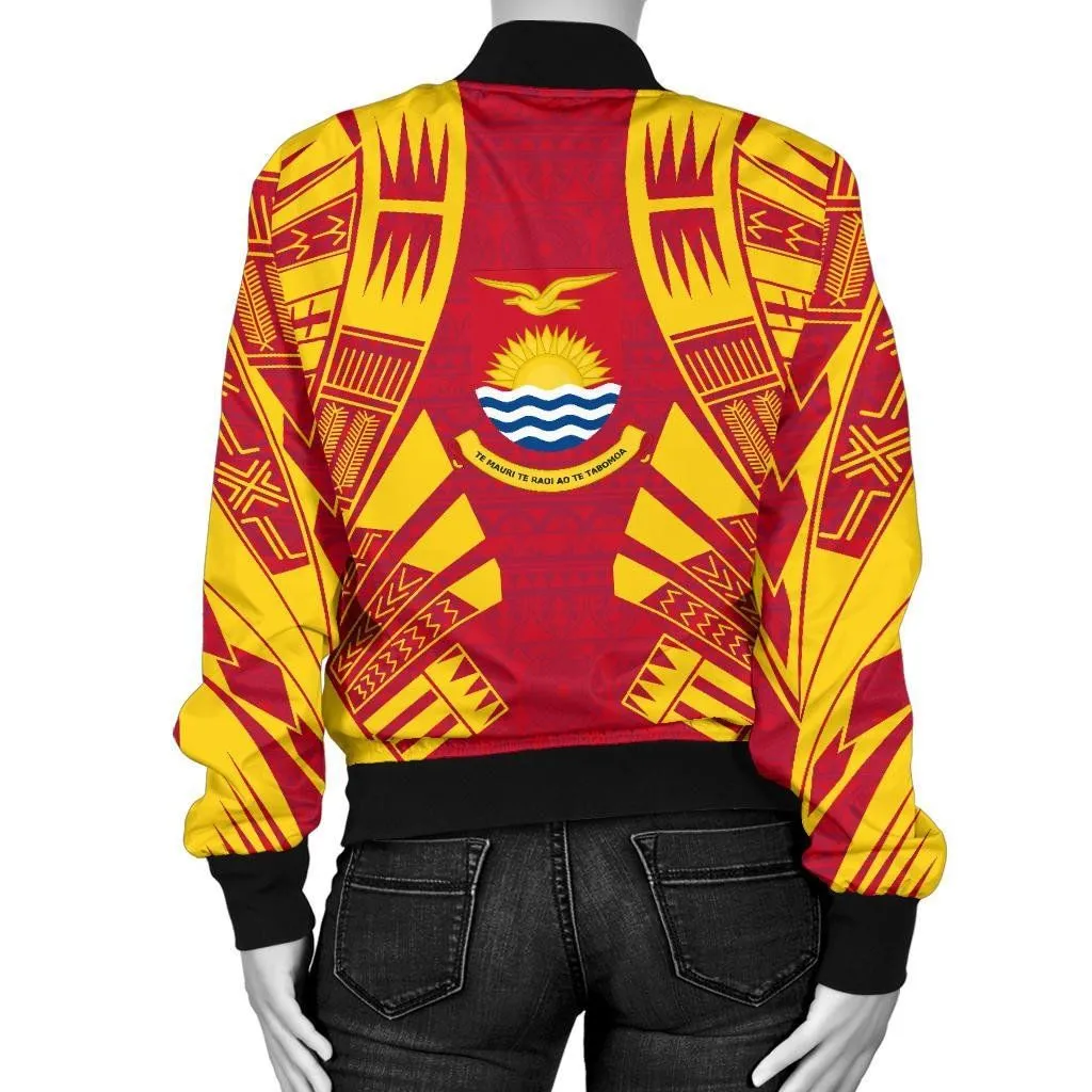 FamilyGater Jacket - Bomber Jacket Kiribati Polynesian Tattoo Flag - BN0110