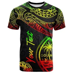 Guam Polynesian Custom Personalised T shirt - Poly Tattoo Reggae Version