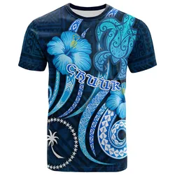 Chuuk T-Shirt - Turtle and Tribal Tattoo Of Polynesian