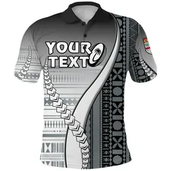 (Custom Personalised) Fiji Rugby Polo Shirt Confident Polynesian