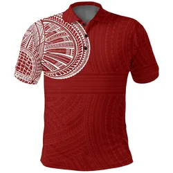 Tribal Tattoo Polo Shirt, Polynesian Golf Shirt