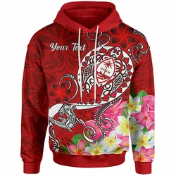 Guam Turtle Plumeria Red Unique Personalized 3D Printed Sublimation Hoodie Hooded Sweatshirt Comfy Soft And Warm For Men Women S to 5XL CTC16013257