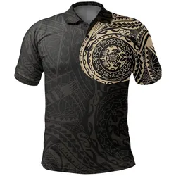 Polynesian Tattoo Style Polo Shirt Version 2.0