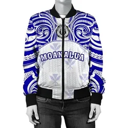 FamilyGater Jacket - Kanaka Moanalua High School Women's Bomber Jacket \bDemodern Style AH JH