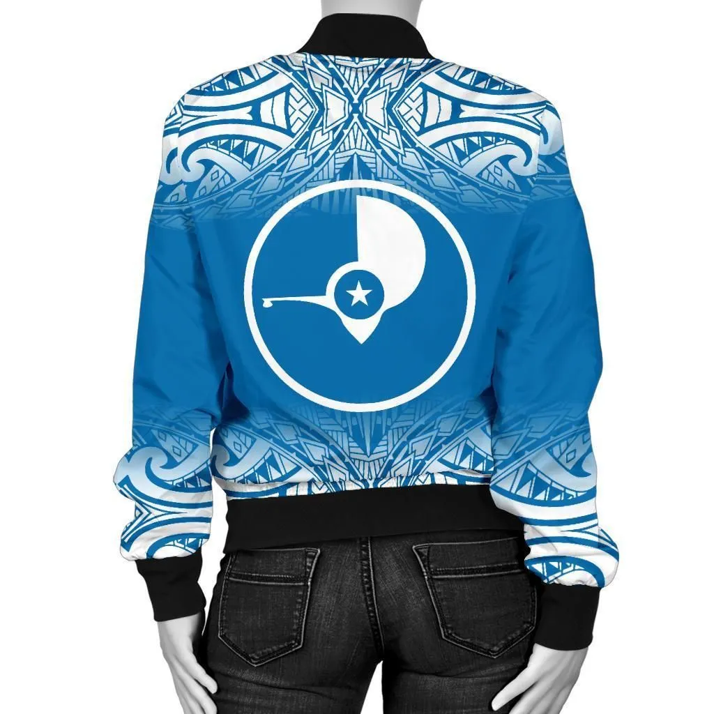 Yap Womens Bomber Jacket - Fog Blue Style