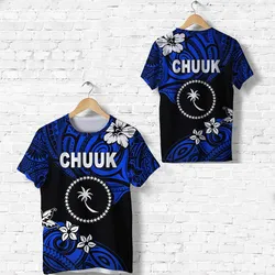 FSM Chuuk T Shirt Unique Vibes - Blue LT8