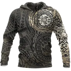 Alohawaii Clothing - Hoodie Polynesian Tattoo Style New Version A7