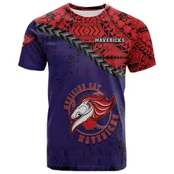 Medicine Hat Mavericks T-shirt Grunge Polynesian Tattoo - CA BASEBALL