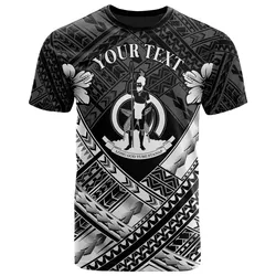 Vanuatu Custom Polynesian T-Shirt - Vanuatu White Seal Camisole Hibiscus Style - BN18