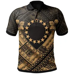 Cook Islands Polynesian Polo Shirts - Cook Islands Gold Seal Camisole Hibiscus Style