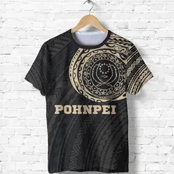 Pohnpei In My Heart Tattoo Style Special T-Shirt Blue A7