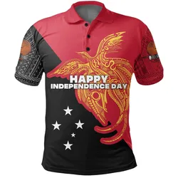 Papua New Guinea Polo Shirt Independence Day Flag Style LT16
