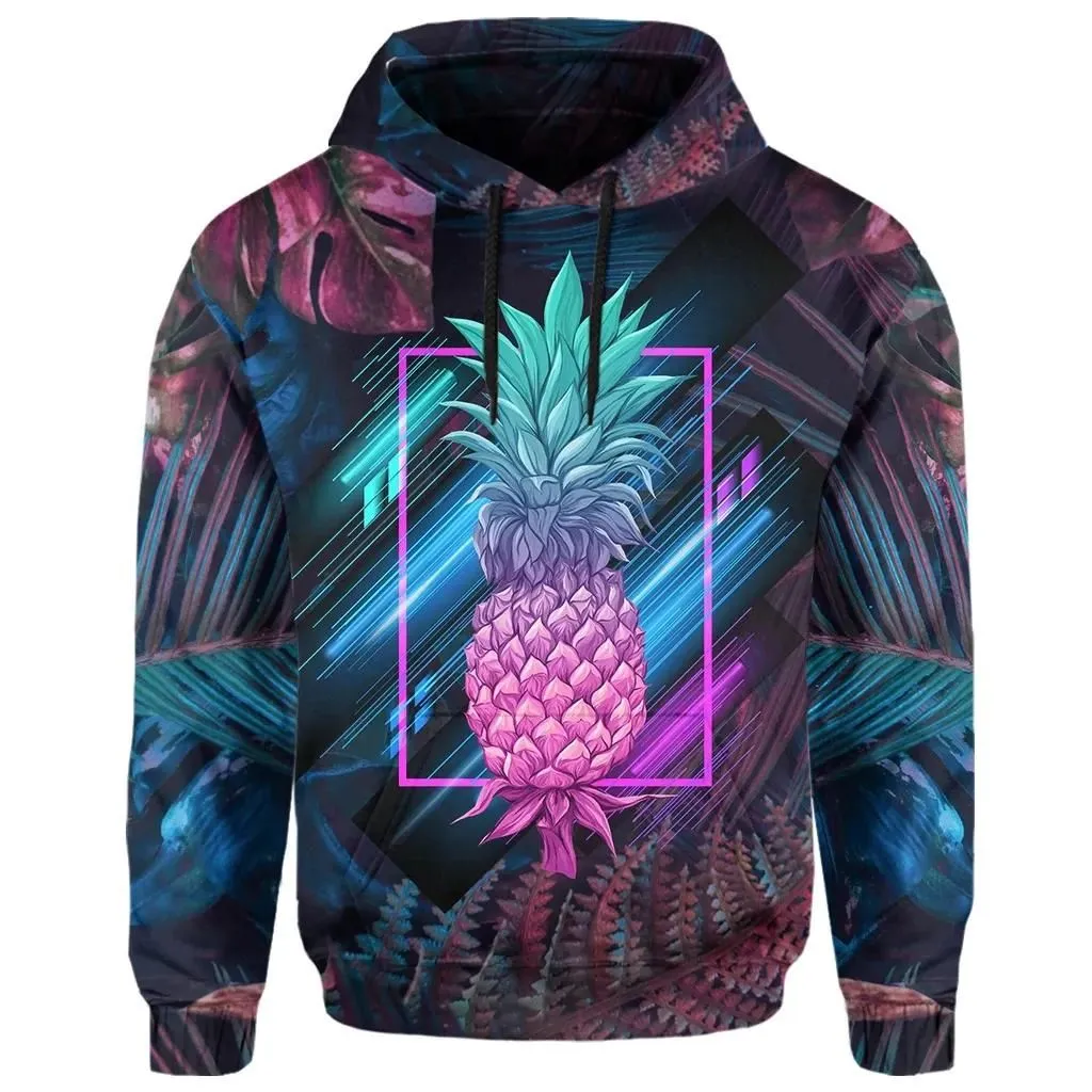 Alohawaii Hoodie - Hawaii Pineapple Kanaka Map Tropical Hoodie - Pub Style - AH - JA