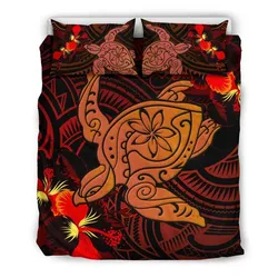 Hawaii Hibiscus Polynesian Red Big Turtle Bedding Set Ah Jg Dhc1712584Dd