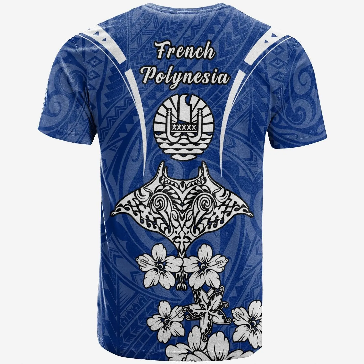 French Polynesia T-Shirt - Ray Hibiscus