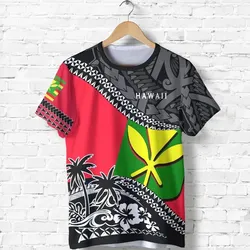 Hawaii Polynesian T-Shirt, Tropical Kanaka Maoli All Over Print T-Shirts K7