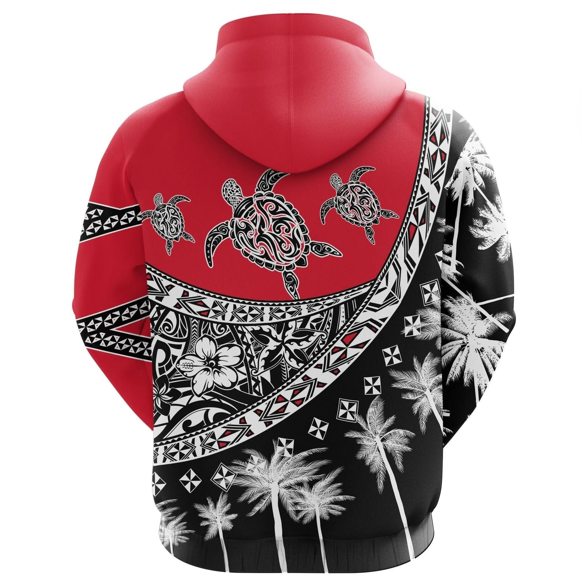 Tahiti Polynesian Turtle Hoodie, Tropical