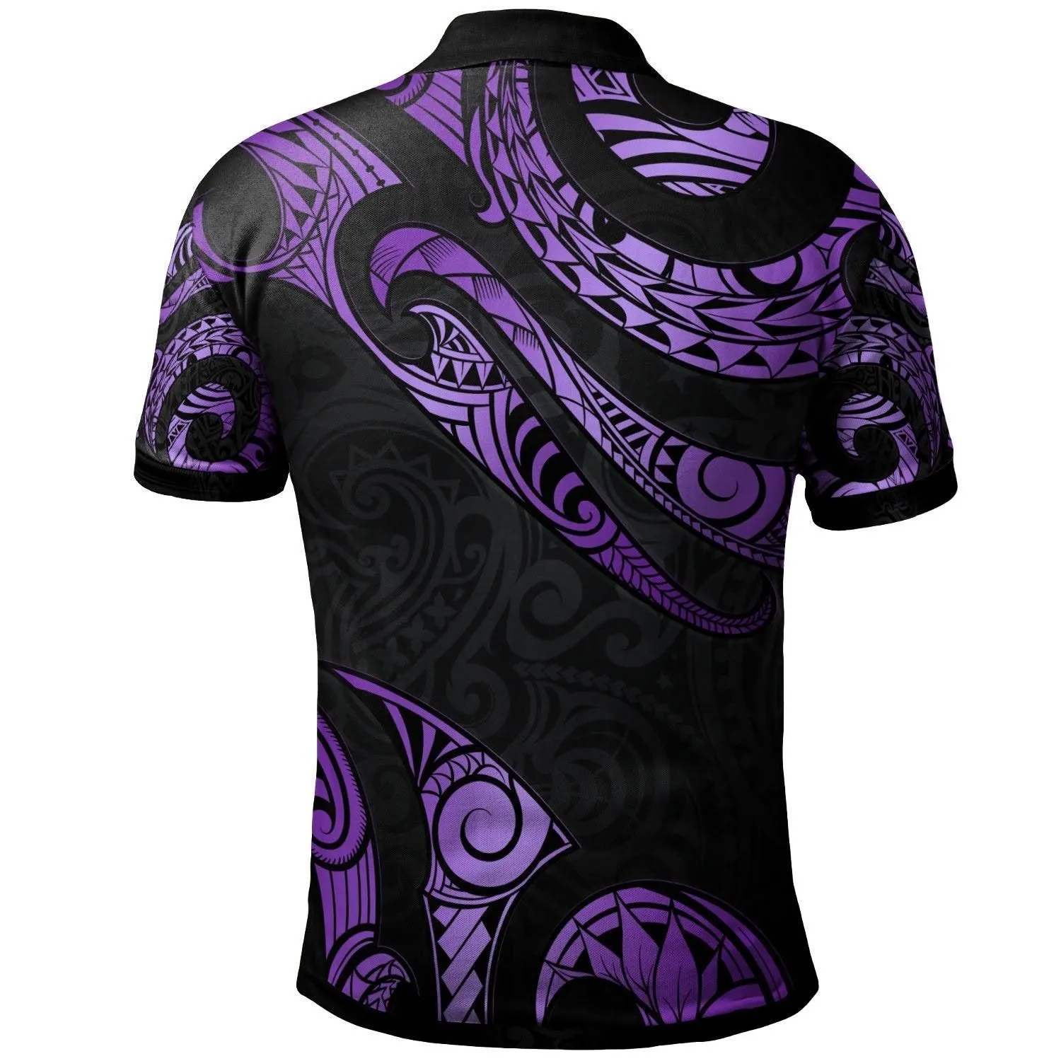 Yap Polynesian Polo Shirt - Poly Tattoo Purple Version