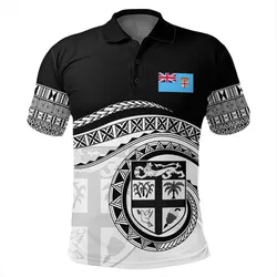 Polynesian Pride Polo Shirt - Fiji Rugby Concept Polo Shirt LT10