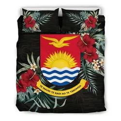 Kiribati Hibiscus Coat Of Arms Bedding Set A02 Dhc28111372Dd
