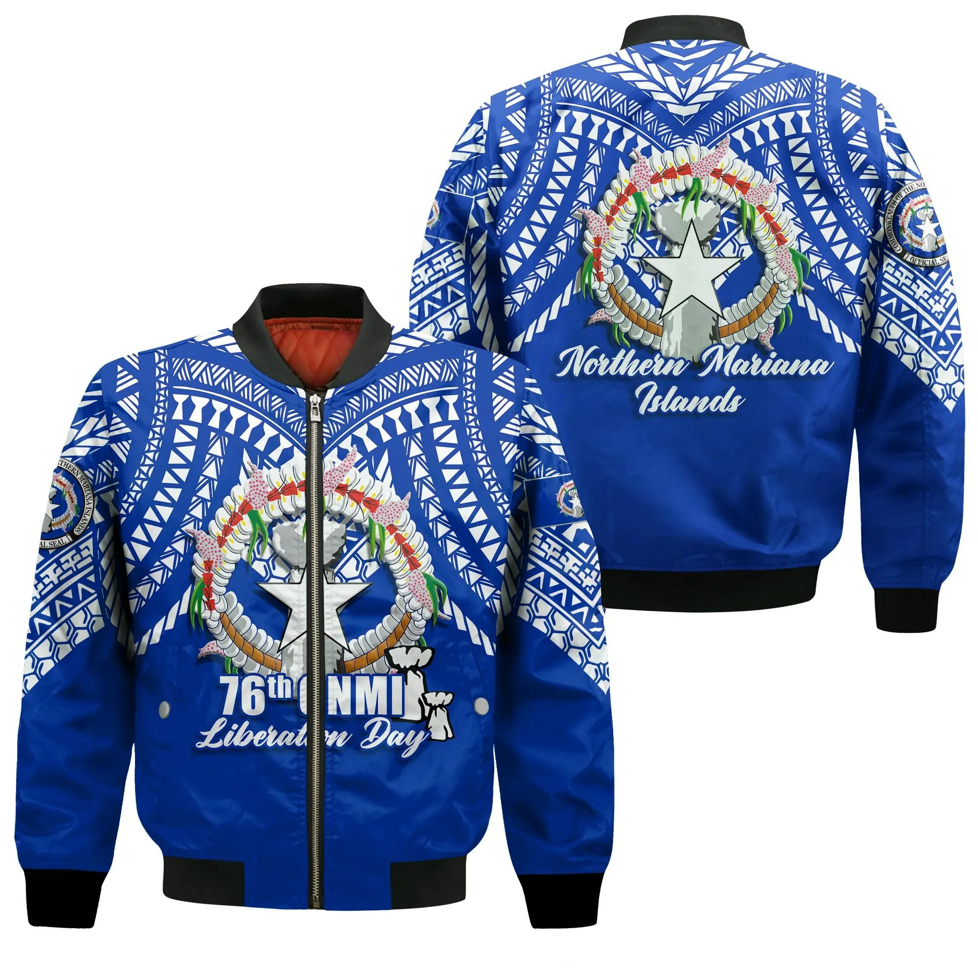 76th Northern Mariana Islands Liberation Day Bomber Jacket - LT12
