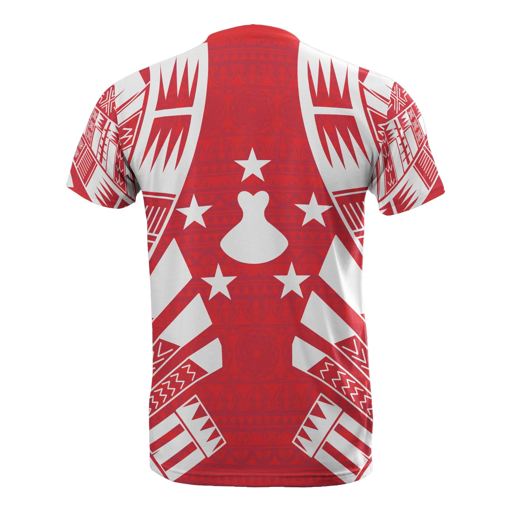 Austral Islands T Shirt - Austral Islands Flag Polynesian Tattoo Red Style