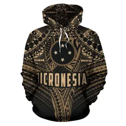 The Federated States of Micronesia Hoodie Polynesian Tattoo Pullover Hoodie Th5