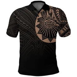 Polynesian Full Sleeve Tattoo Polo Shirt Blush Color LT7