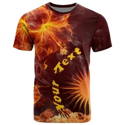 Marshall Islands Polynesian Custom Personalised T- Shirt - Fire Hibiscus - BN12