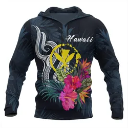Hawaii Polynesian Hoodie - Tropical Flower
