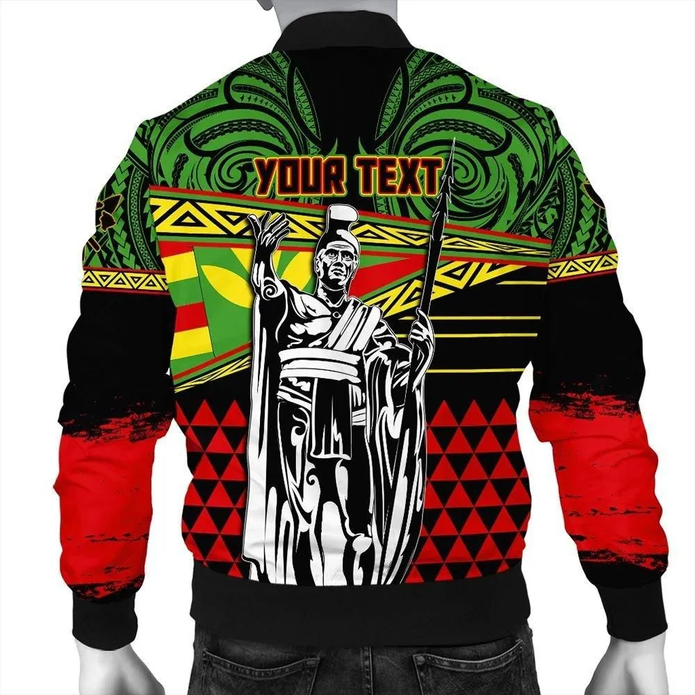 Alohawaii Jacket - Kanaka Maoli Bomber Jacket Flag Kakau Pattern Stronic Style J10