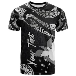 Papua New Guinea Polynesian Custom Personalised T-Shirt - Poly Tattoo White Version
