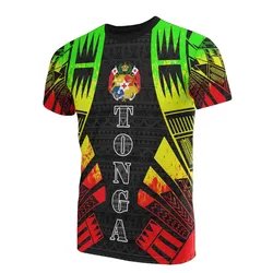 Tonga T shirt - Tonga Coat Of Arms Polynesian Tattoo Reggae Style