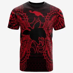 Papua New Guinea All Papua New Guinea Flag Map Polynesian Tattoo Red Unisex 3D T-Shirt All Over Print ONCKC