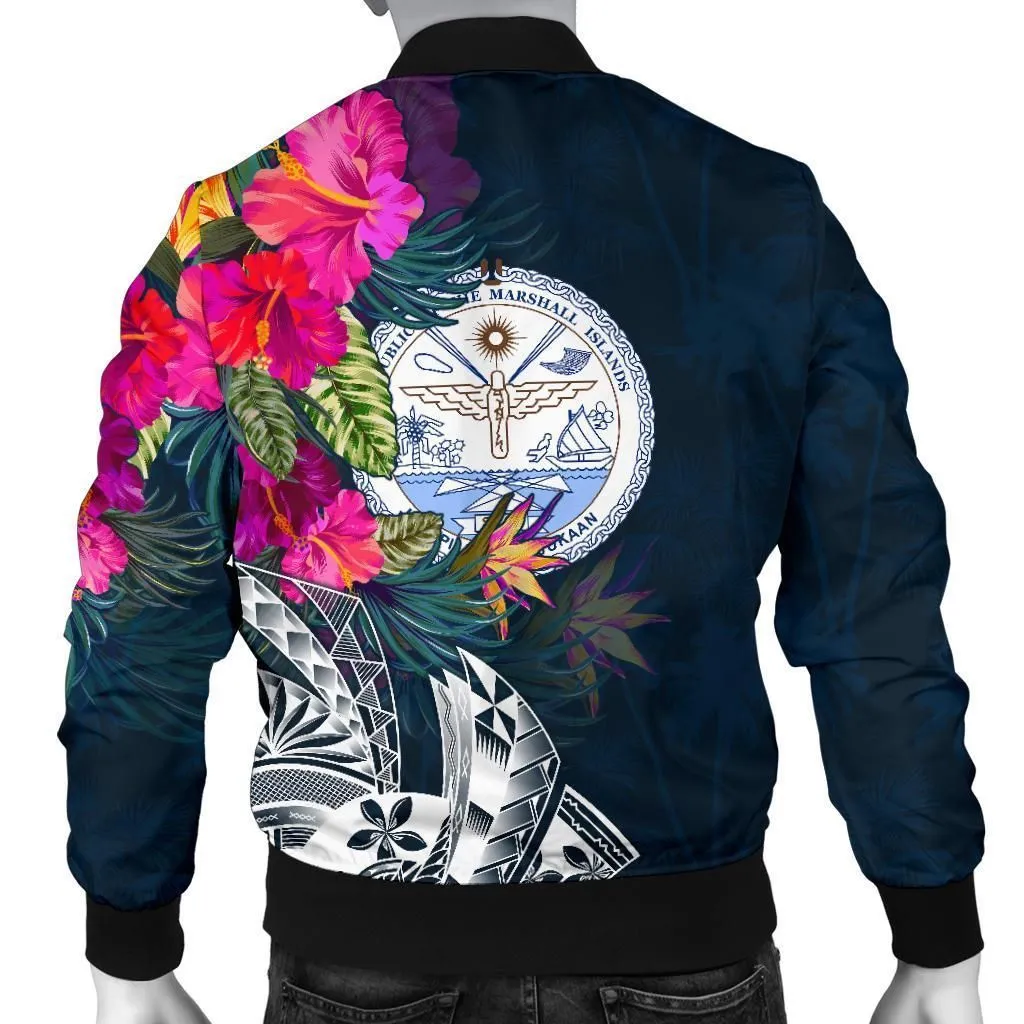 FamilyGater Jacket - Bomber Jacket Marshall Islands - Marshall Islands Summer Vibes-BN15