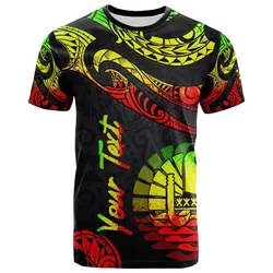 Tahiti Polynesian Custom Personalised T-Shirt - Poly Tattoo Reggae Version