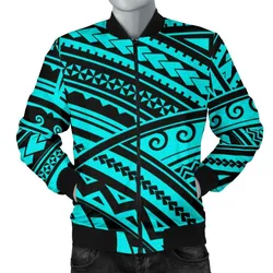 Polynesian Tribal Mens Bomber Jacket