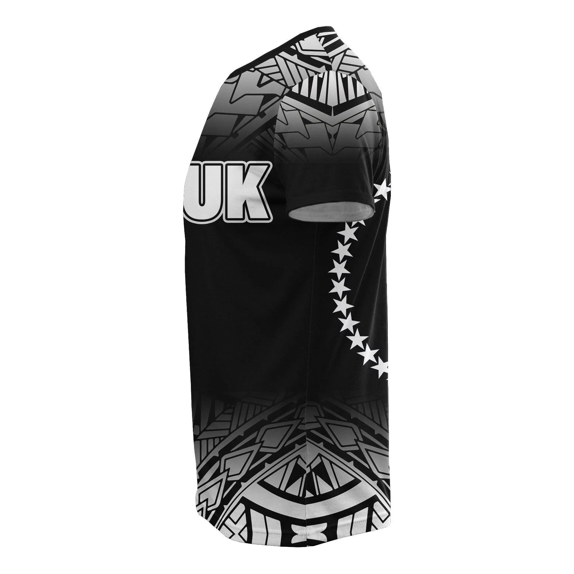 Chuuk All Over T Shirt - Chuuk Polynesian Tattoo Black Fog Style