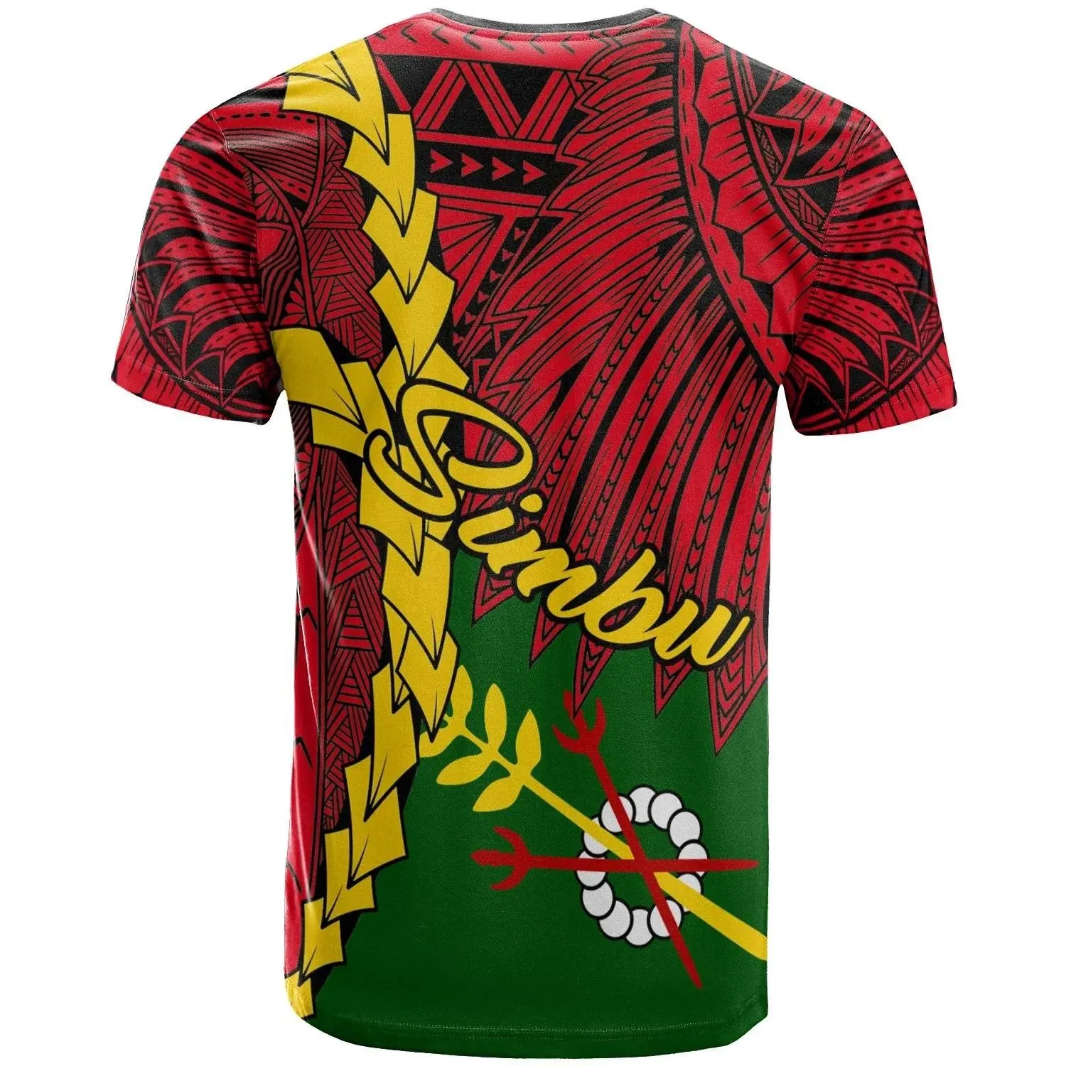 Papua New Guinea Simbu Province Polynesian Custom Personalised T-Shirt - Tribal Wave Tattoo - BN12