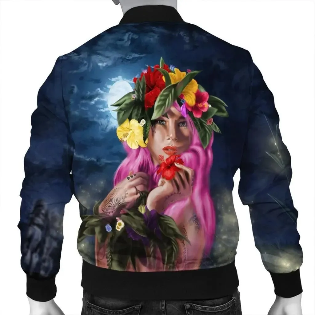 Alohawaii Jacket - Hawaii Kanaka Colorful Hula Girl Bomber Jacket - Dinh Style J5R