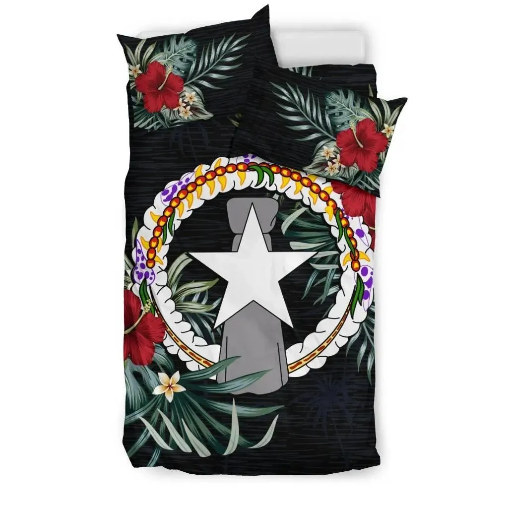 Northern Mariana Islands Hibiscus Bedding Set A02