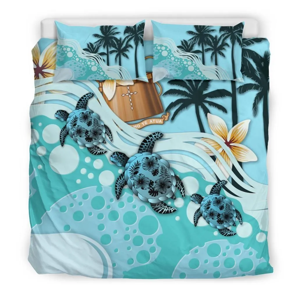 Polynesian Tokelau Turtle Hibiscus A Bedding Set Camlicx