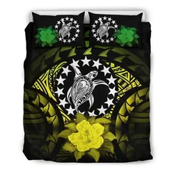 Alohawaii Bedding Set - Cover and Pillow Cases Cook Islands Hibiscus Special A02