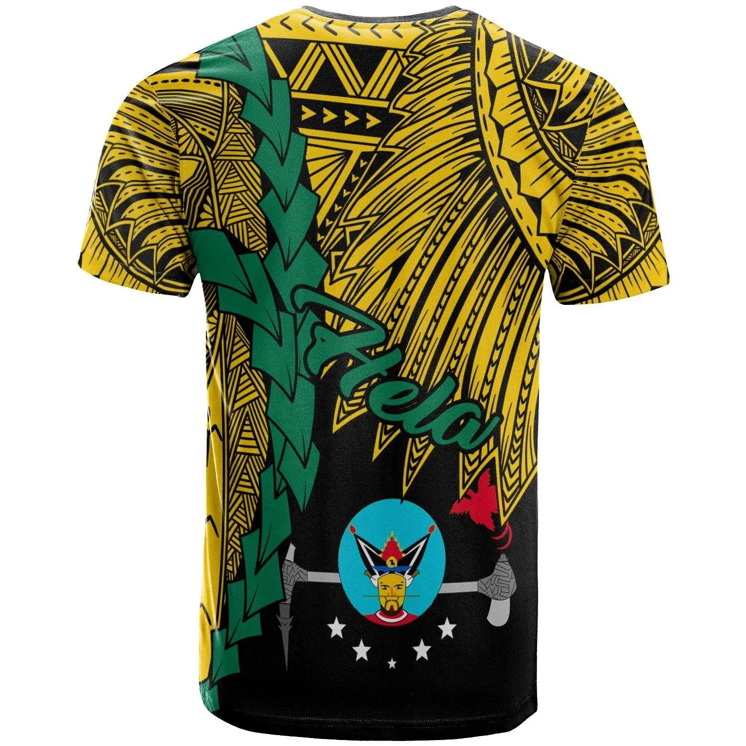 Papua New Guinea Hela Province Polynesian T-Shirt - Tribal Wave Tattoo