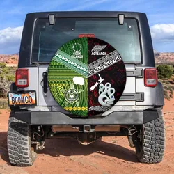New Zealand And Cook Islands Spare Tire Cover Together - Red LT8