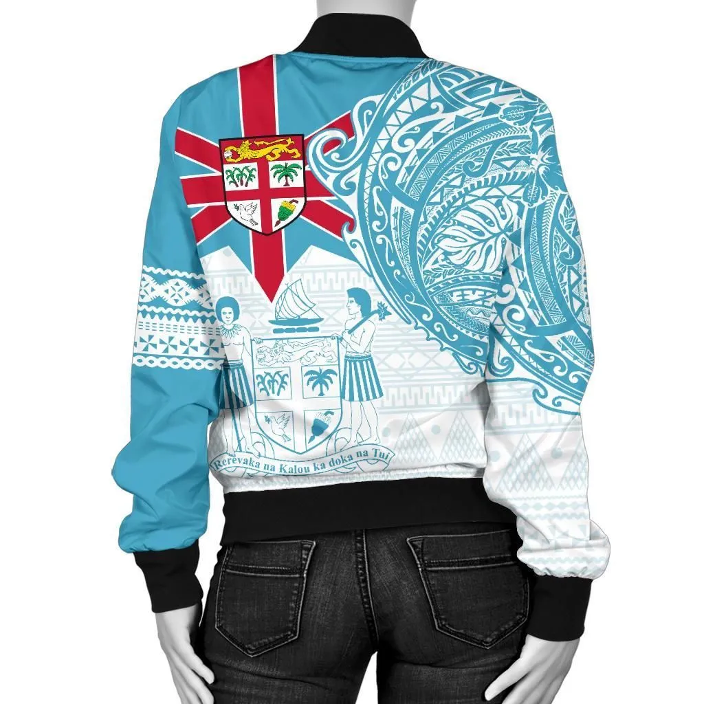FamilyGater Jacket - Bomber Jacket Fiji Polynesian - Fiji Flag Fiji Flag with Coat of Arms - BN15