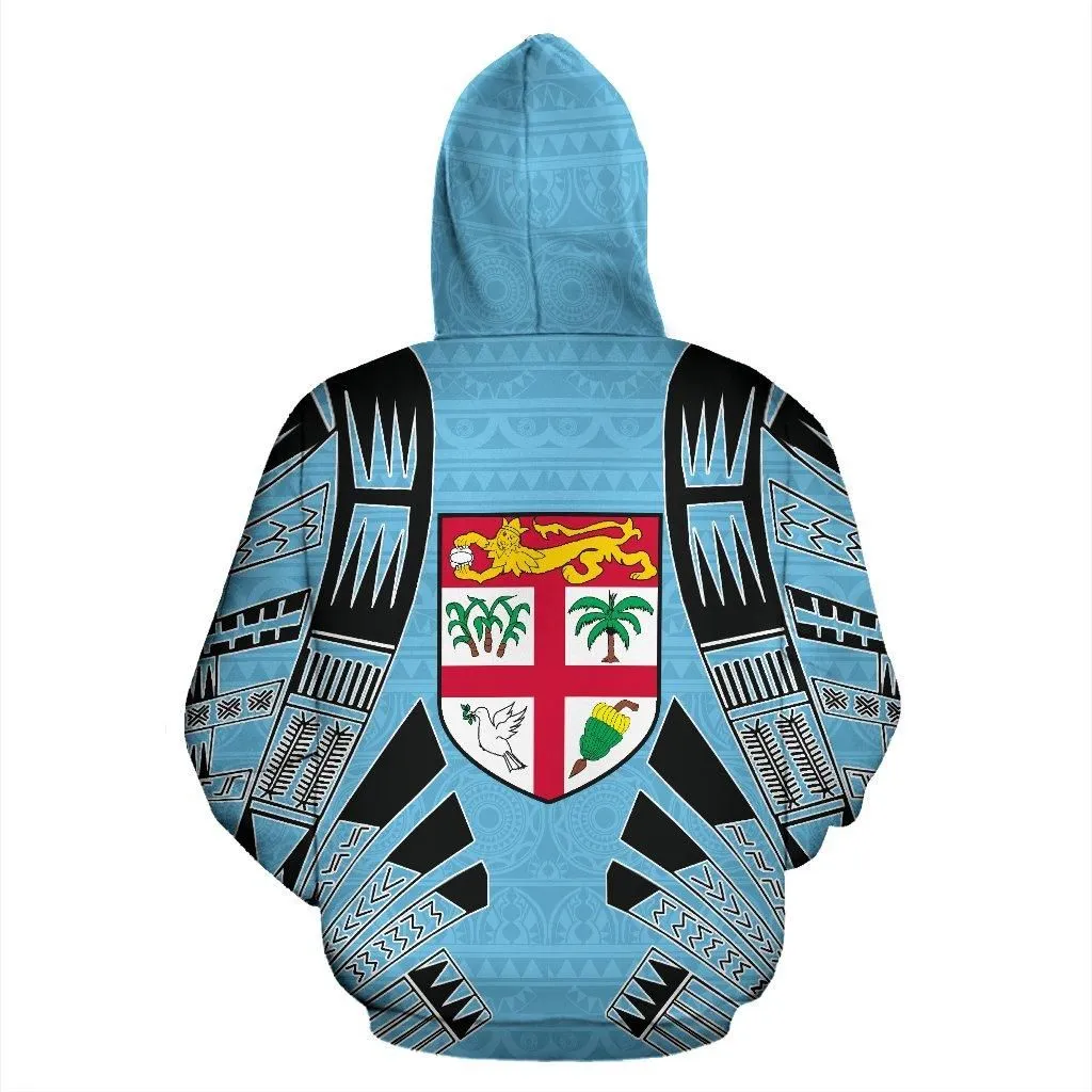 Fiji All Over Hoodie - Tattoo Style