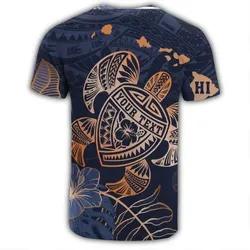 Alohawaii Tee - Personalized Hawaii Polynesian Aloha Po Turtle Hibiscus Tropical T-shirt - AH - J6R