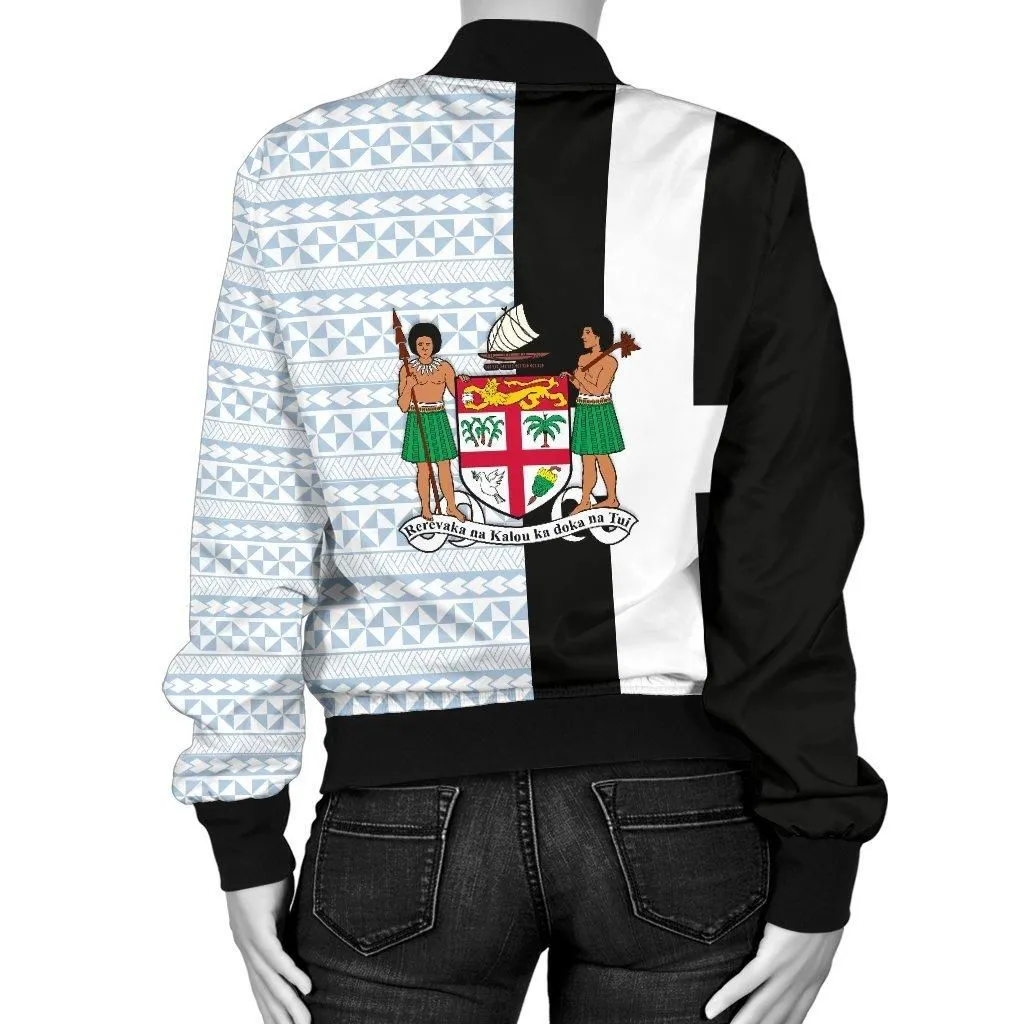 Fiji Rugby Women Bomber Jacket Cibi Version